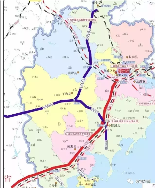 漳州将建华安至梅州高铁 对接厦门通道将达到6个