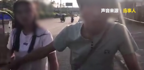 北京：男女并排逆行骑车 老年人为避让差点摔倒