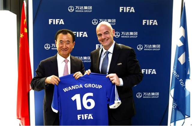 FIFA主席因凡蒂诺来访万达总部 与王健林畅聊近一个小时