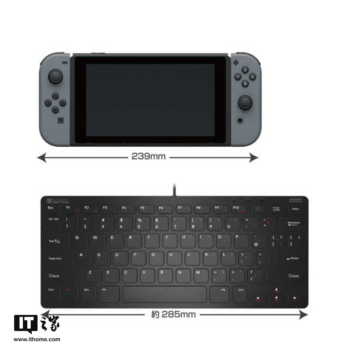 任天堂Switch官方外接键盘发布：199元，大屏下好交流