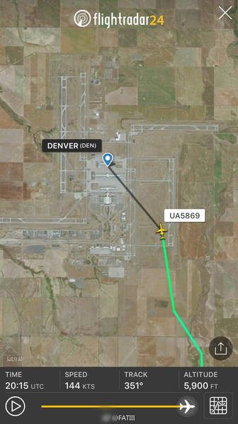 美联航飞往丹佛的客机着陆后引擎冒火燃烧 原因未知事件无人伤亡（2）