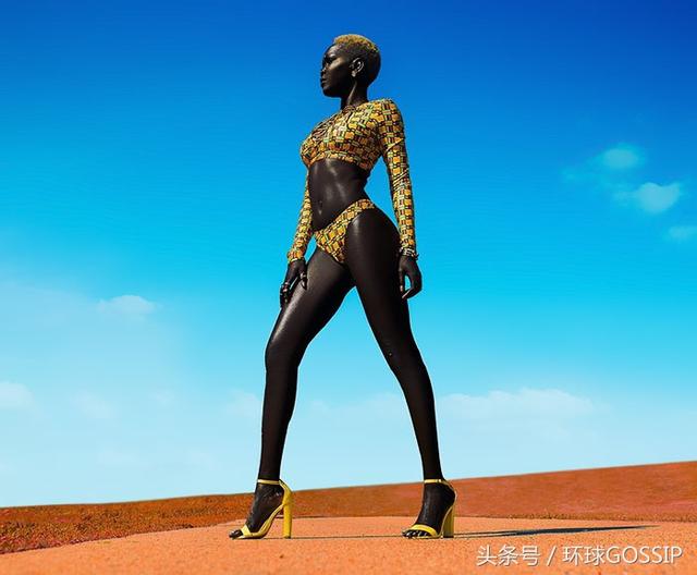 你无法想象一个人能有这么“黑”，苏丹模特自豪自己的肤色，一颗模特界璀璨的黑珍珠，有人建议去漂白