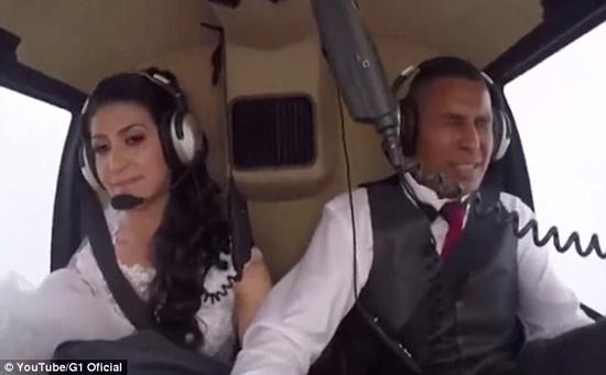 巴西新娘乘直升机飞往婚礼现场 飞机坠毁4人死亡