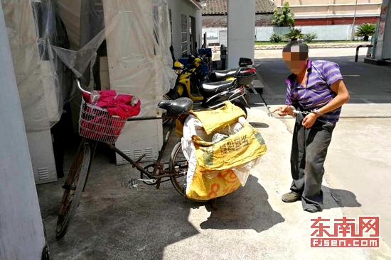 漳州：残疾男子半夜捡废品 “顺手牵羊”偷货车电池被抓
