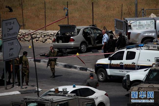 以色列军方称击毙一名驾车袭击以军士兵的巴勒斯坦人(组图)