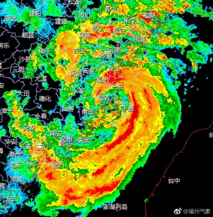 【实时更新】“纳沙”6点在福清沿海登陆 主雨带将扫过整个福州