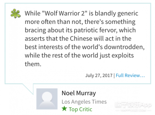 战狼2北美上映外国观众是这么看待它的 战狼2在国外票房好吗