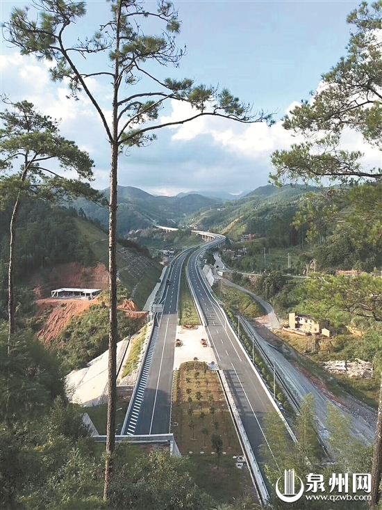 长假期间不停工 厦沙高速泉州段已具备通车条件