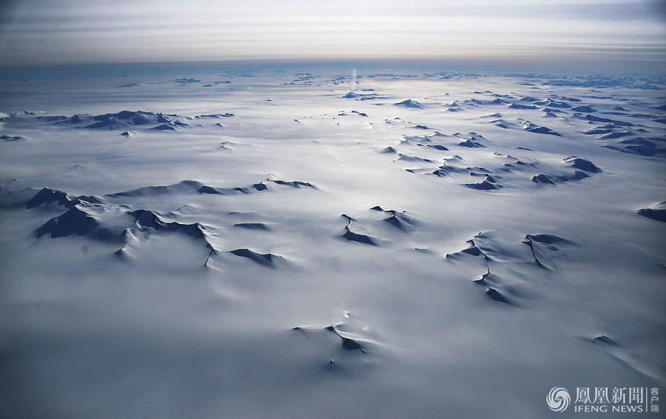 纯白天地如梦似幻 NASA展示观测下的南极冰川