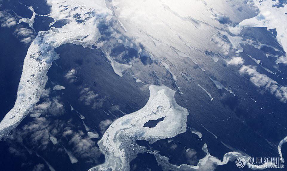 纯白天地如梦似幻 NASA展示观测下的南极冰川（2）