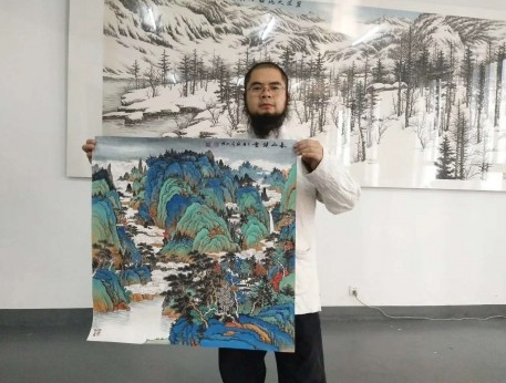 中国有名的山水画家吴大恺，新时代中国“文化外交名片”