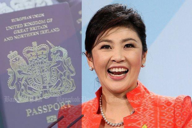 泰国前总理英拉已获英国护照？泰总理巴育与英方均拒绝回应