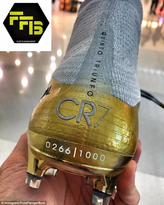 赞助商提前官宣C罗获金球奖！专属金色战靴，全球限量1000双
