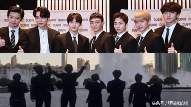 韩国第一人！EXO迪拜见证《Power》喷泉秀揭幕，粉丝应援超给力