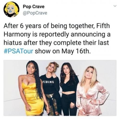 Fifth Harmony解散是真的吗？被曝完成PSA巡演后各自单飞
