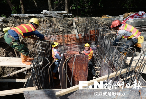 福州琼东河截污系统月底建成 转入景观提升部分施工