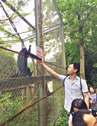 福州动物园：游客乱喂食 动物很受伤