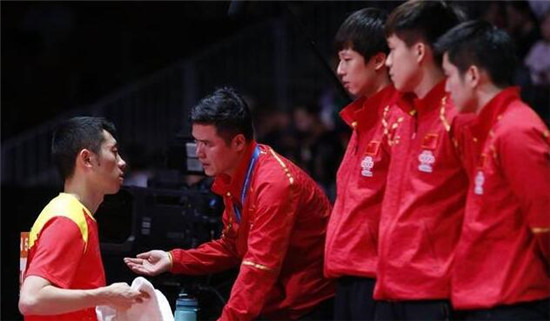 中国男乒夺冠，张继科祝贺九连冠！张继科为什么没有参加比赛？