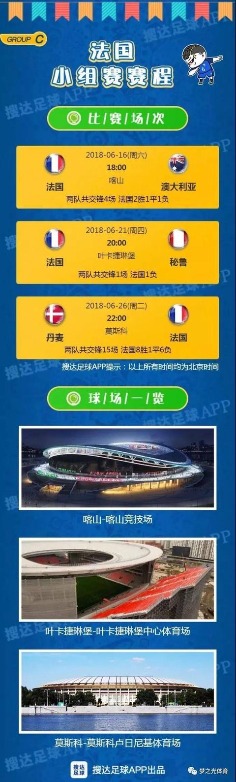 世界杯2018赛程表北京时间！2018世界杯赛程图！