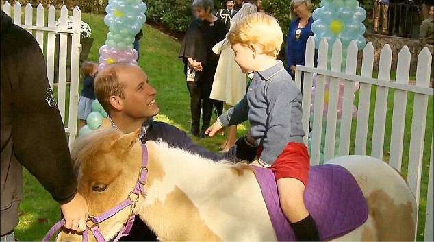 4岁乔治王子热衷马术 威廉夫妇为帮儿子圆梦拼了