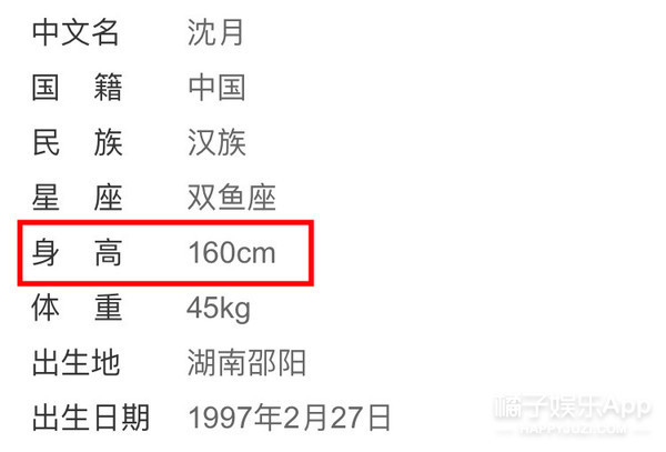 沈月1米6的身高像1米4 徐熙媛1米58像1米78 娱乐圈的身高看不懂！