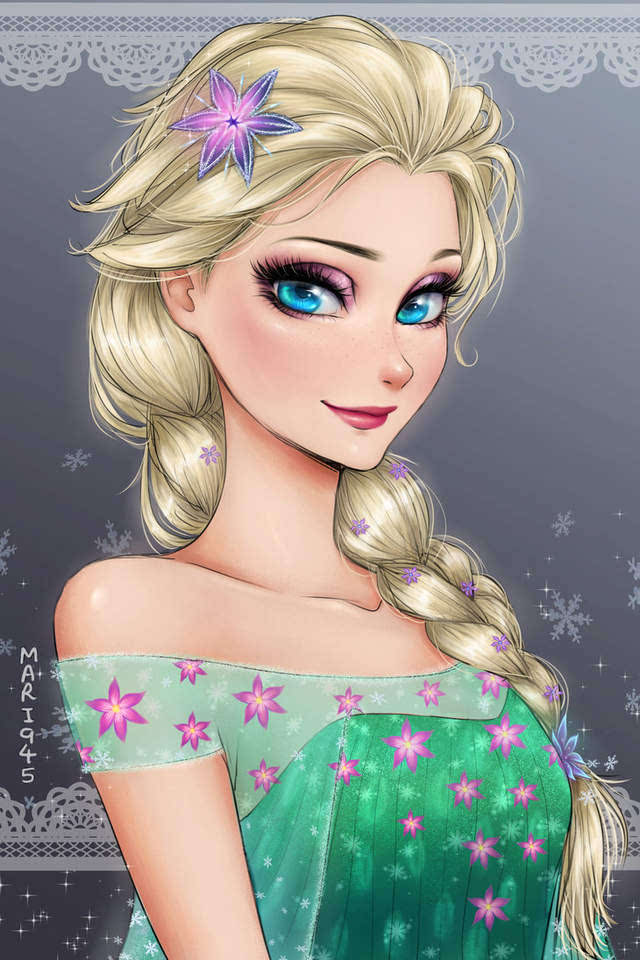 当迪士尼公主换上了日系和服后，仙杜瑞拉最美丽，贝儿变丑了（2）