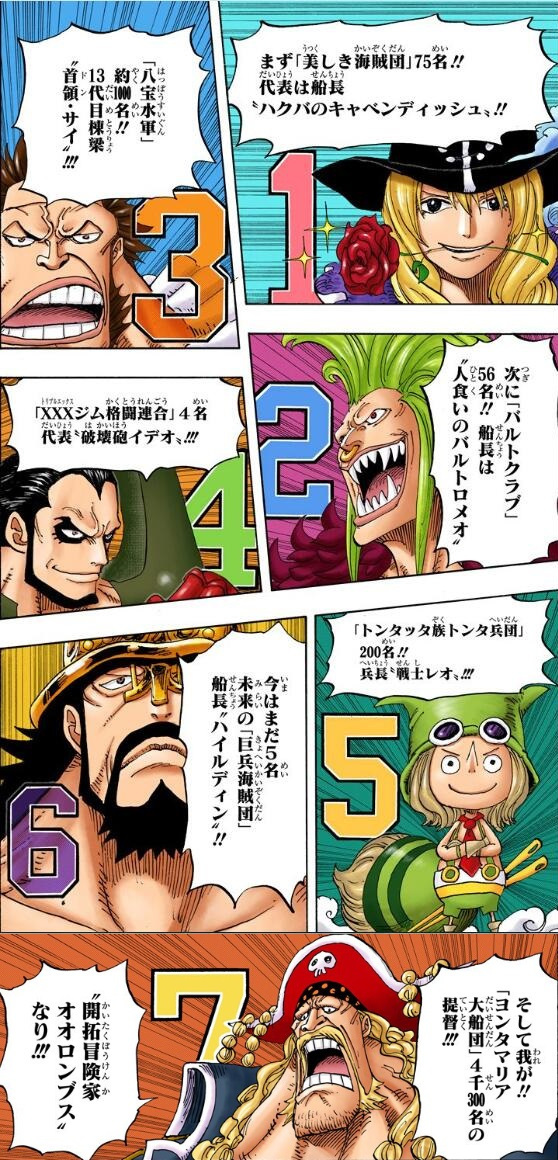 海贼王漫画915：红发海贼团被贝拉米袭击，罗实力已达将星