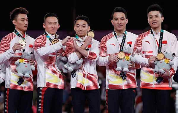 亚运会福建选手第五金 林超攀体操男团再折桂