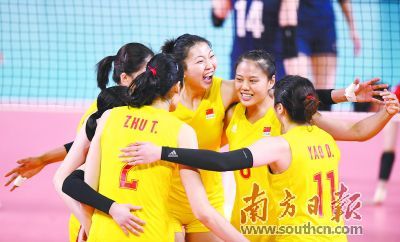 中国女排3比0轻取韩国队 朱婷18分成得分王
