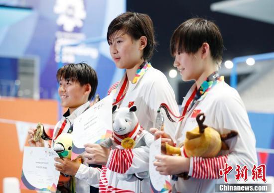 亚运会女子800米自由泳 中国选手王简嘉禾夺冠