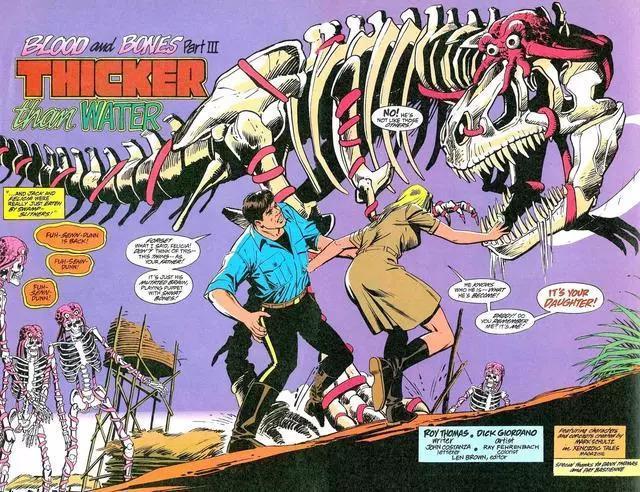 街机游戏《恐龙快打》人物和敌兵在漫画中的形象