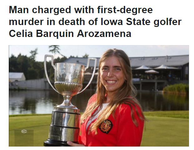 高尔夫球员被谋杀 22岁美女高尔夫球员阿罗扎门娜被谋杀凶手被捕