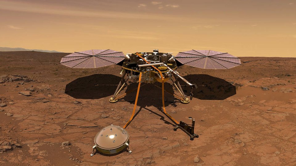洞察号在火星着陆现场图一览 人类历史上第八次登陆火星