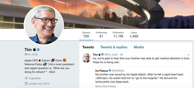 将错就错！苹果CEO蒂姆·库克把名字改为蒂姆·苹果，调侃卖手机