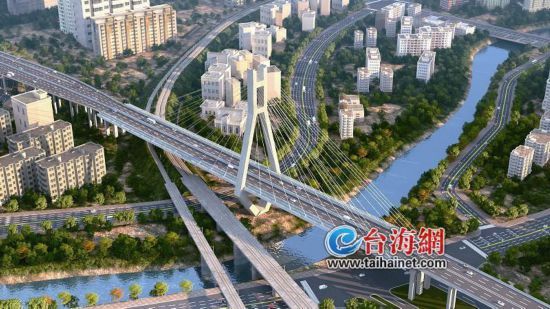 龙岩大桥明年底将全线通车 让城南和城北连成一片