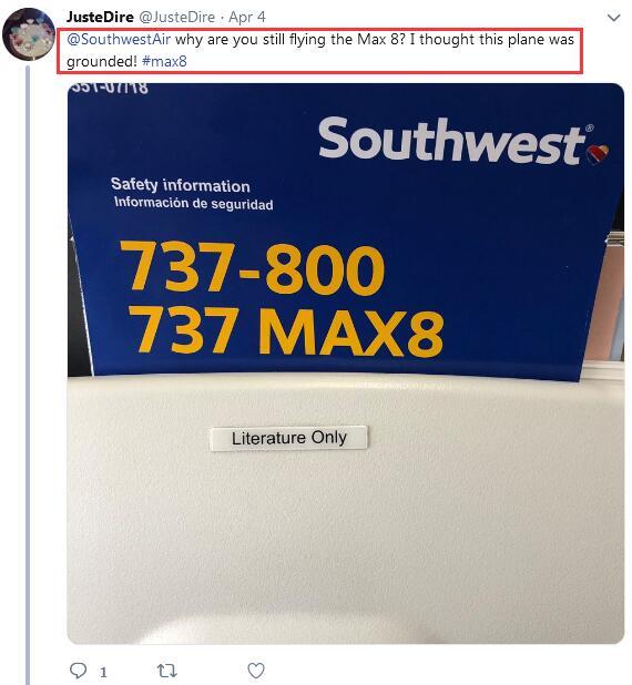 波音737Max8“阴魂不散”，西南航空“用错”一张纸乘客后怕了