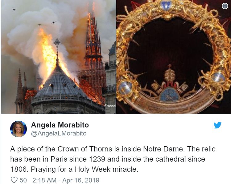巴黎圣母院大火最新消息，巴黎圣母院大火起火原因现场视频图片（2）