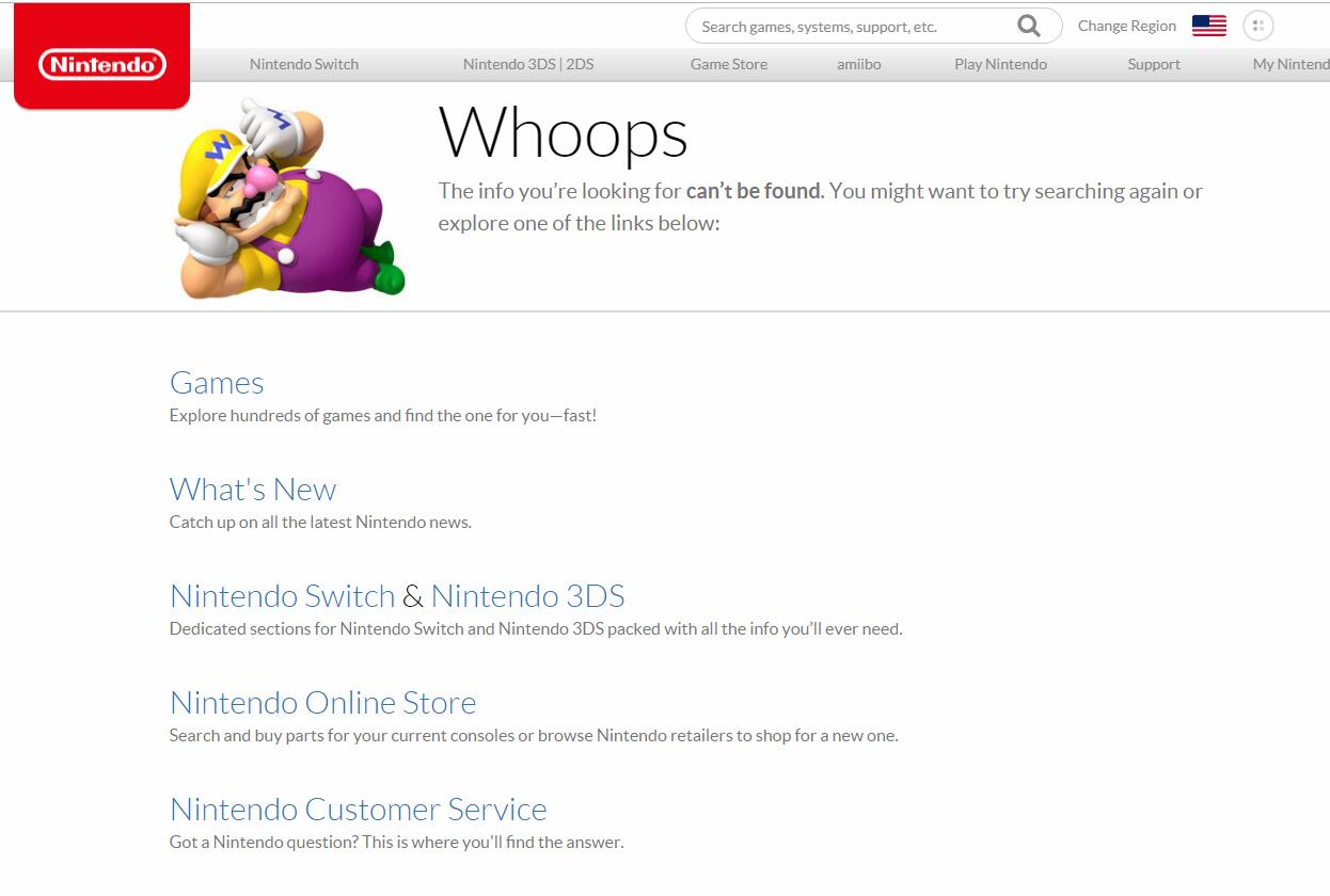 时代的落幕 任天堂官网移除所有DS Wii WiiU相关页面