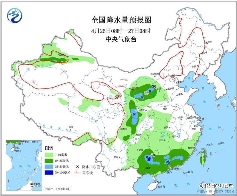 江南华南等地有强降雨和强对流 冷空气影响长江以北地区