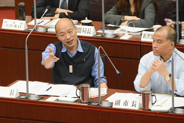 绿议员质疑韩国瑜跳票 韩:协助青年创业决心不会改变