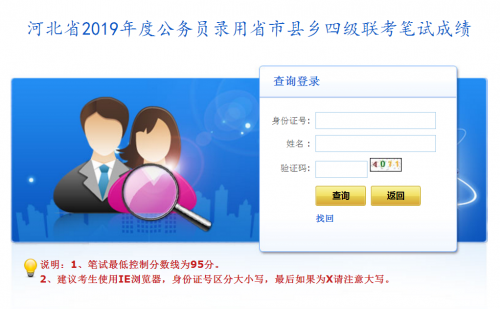 河北省考成绩查询入口 河北省考成绩出来了吗哪里可以查查询网址