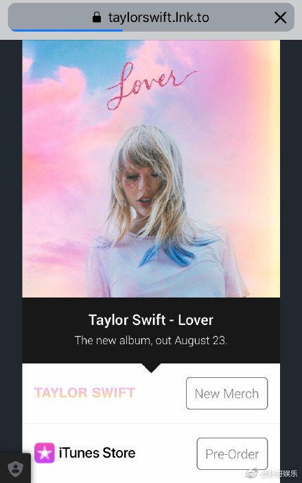 TaylorSwift公布新专辑名字！TaylorSwift新专辑《Lover》发布日期