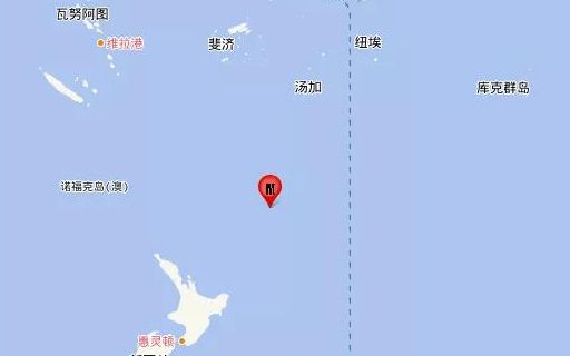 新西兰7.2级地震什么情况 新西兰克马德克群岛发生7.2级地震