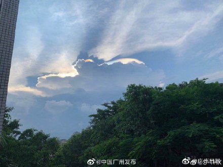广州七彩祥云组图曝光太惊艳了！广州七彩祥云是怎么形成的