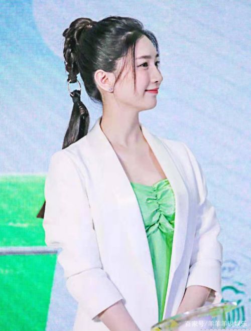 江疏影流苏马尾造型曝光一下减龄10岁 江疏影流苏马尾什么样的组图