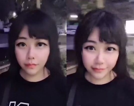 乔碧萝真面目被曝光后，再次开直播露容颜，跟粉丝嘟嘴卖萌