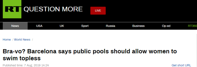 巴塞罗那泳池女性可裸上身是真的吗 巴塞罗那允许女性裸泳