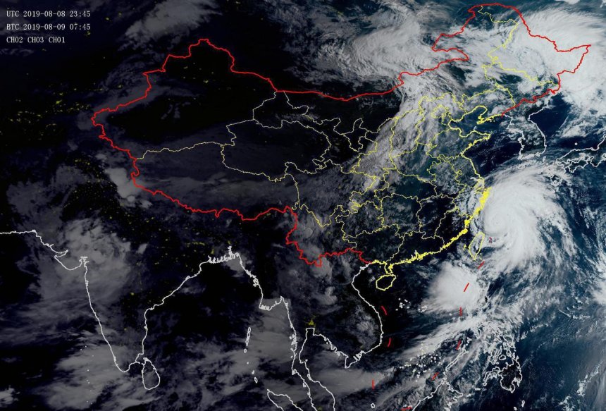 台风利奇马登陆最大风力达17级 上海台风最新消息 风王利奇马最新路径预报图（2）