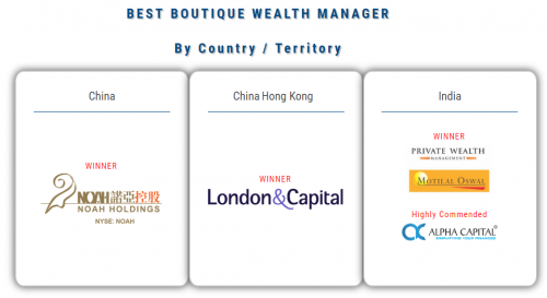 喜讯！诺亚控股再获国际大奖，拿下“中国内地最佳精品财富管理机构”