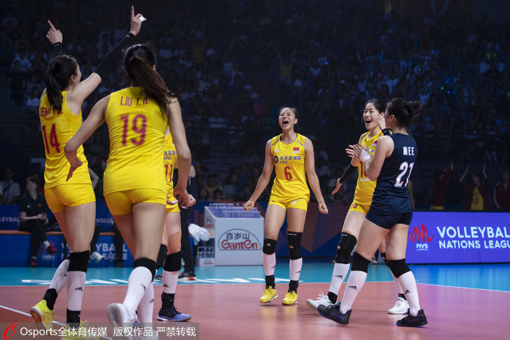 女排亚锦赛中国二队3-0横扫哈萨克 锁定四强席位